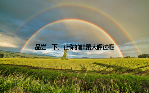 品尝一下, 让你的味蕾大呼过瘾