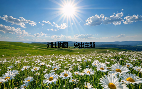 对比构图, 突出主题