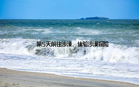 – 第5天前往沙漠, 体验沙漠探险