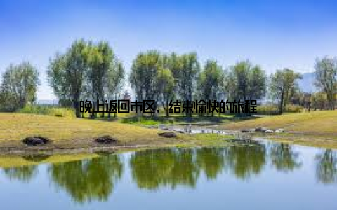 晚上返回市区, 结束愉快的旅程