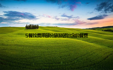 5餐饮费用部分旅游团包含的餐费