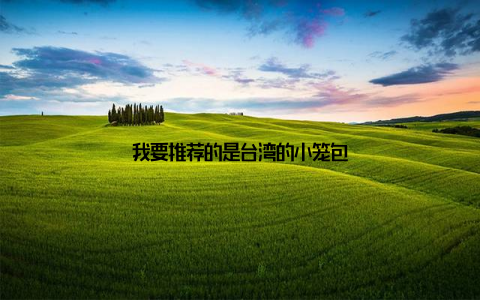 我要推荐的是台湾的小笼包