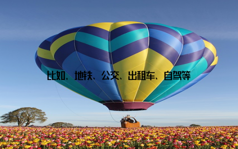 比如, 地铁、公交、出租车、自驾等